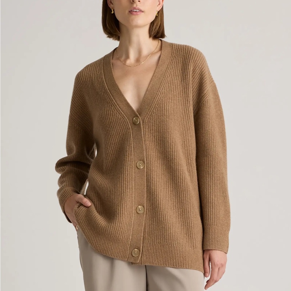 Quince Women's Brown Cardigan Sweater